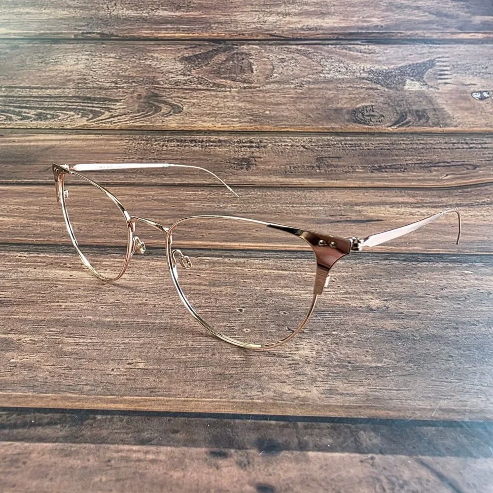 Warby Parker‎ Ava M 2233 womens Rose Gold Metal Eyeglasses 51-19-142